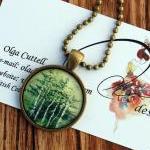 Glass Antique Bronze Penda..